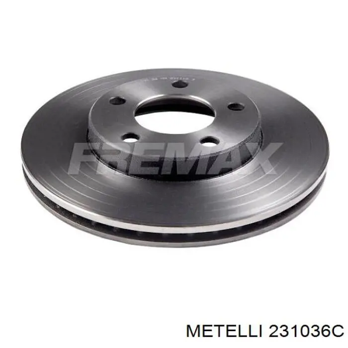 231036C Metelli диск гальмівний передній
