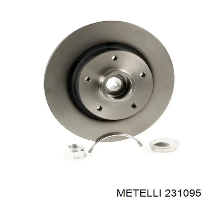 Купити 231095 Metelli Диск заднього гальма