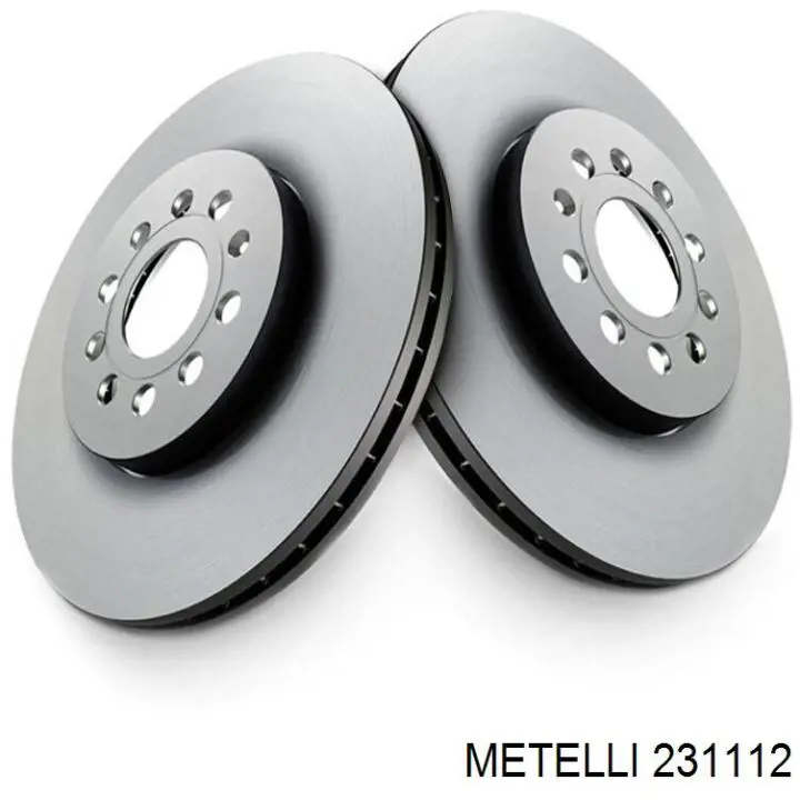 Диск гальмівний задній Metelli 231112
