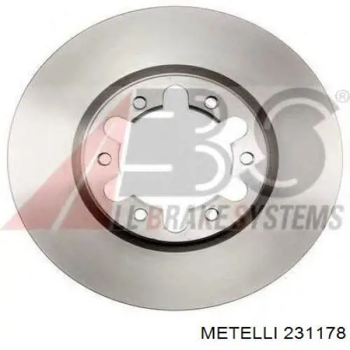 231178 Metelli диск гальмівний передній