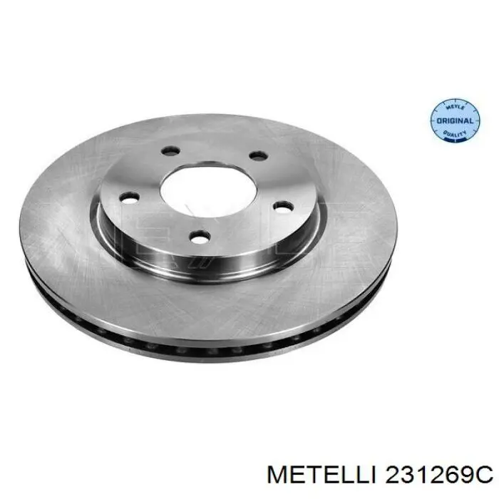 Диск гальмівний передній 231269C Metelli