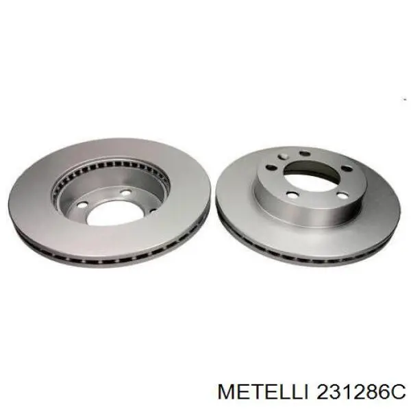 Гальмівні диски передні 231286C Metelli