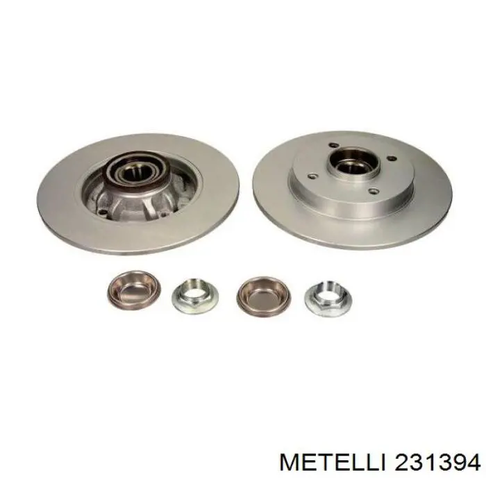 Купити 231394 Metelli Диск заднього гальма