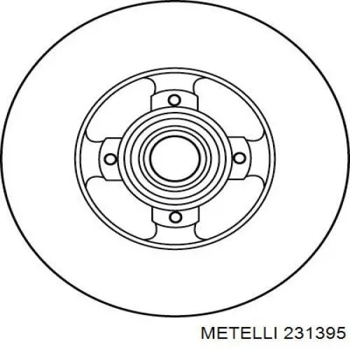 Задні дискові гальма Metelli 231395 ціна, від 62.41 USD