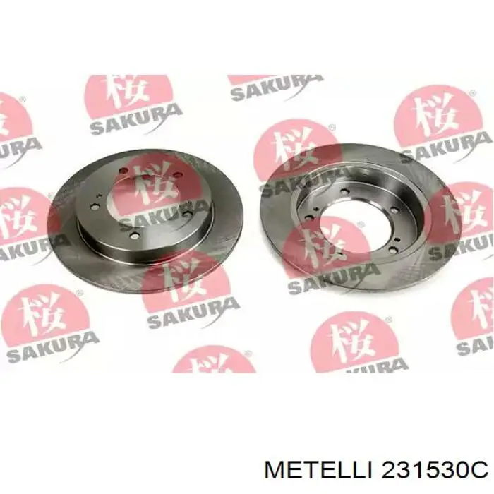 Диск переднього гальма Metelli 231530C ціна, від 34.59 USD