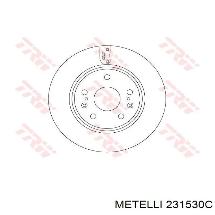 Диск переднього гальма Metelli 231530C ціна, від 34.59 USD