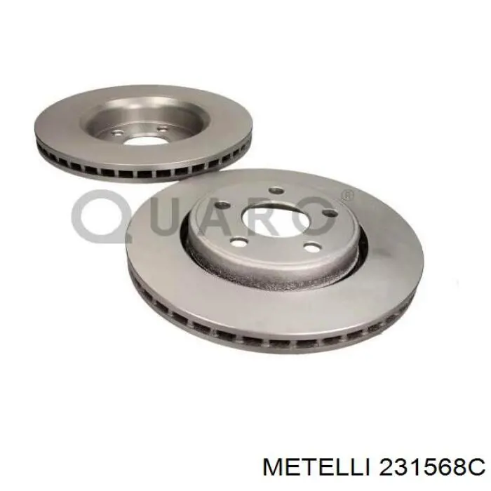 Гальмівні диски передні 231568C Metelli