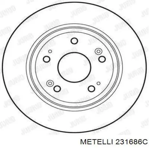 Купити 231686C Metelli Ротор гальмівний