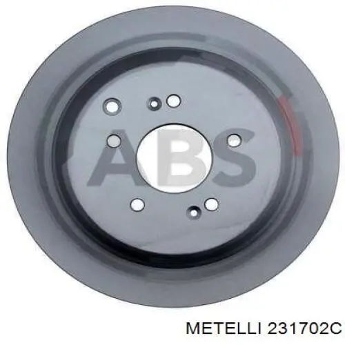 231702C Metelli диск гальмівний задній