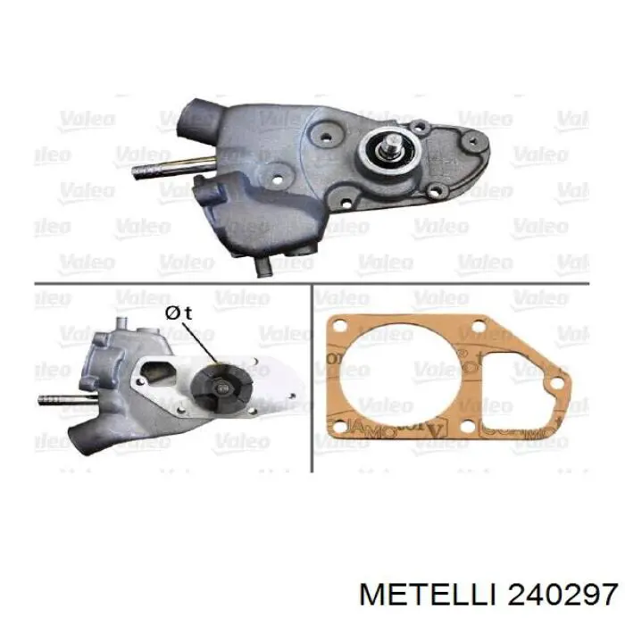 Помпа охолодження Metelli 240297 ціна, від 34.27 USD