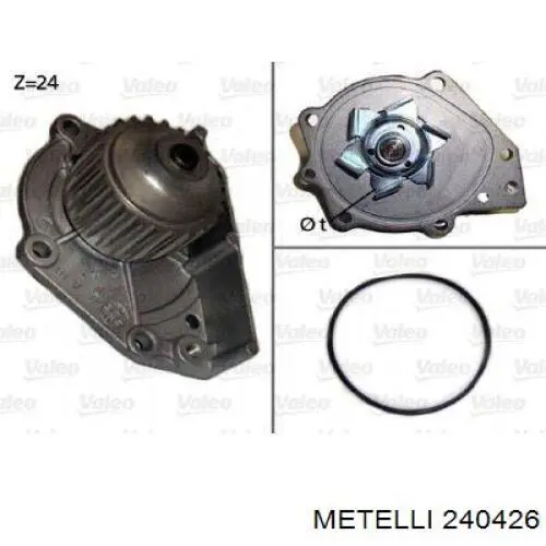 Водяний насос Metelli 240426