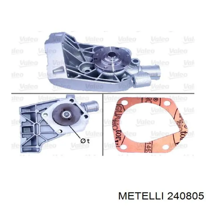 Водяний насос Metelli 240805
