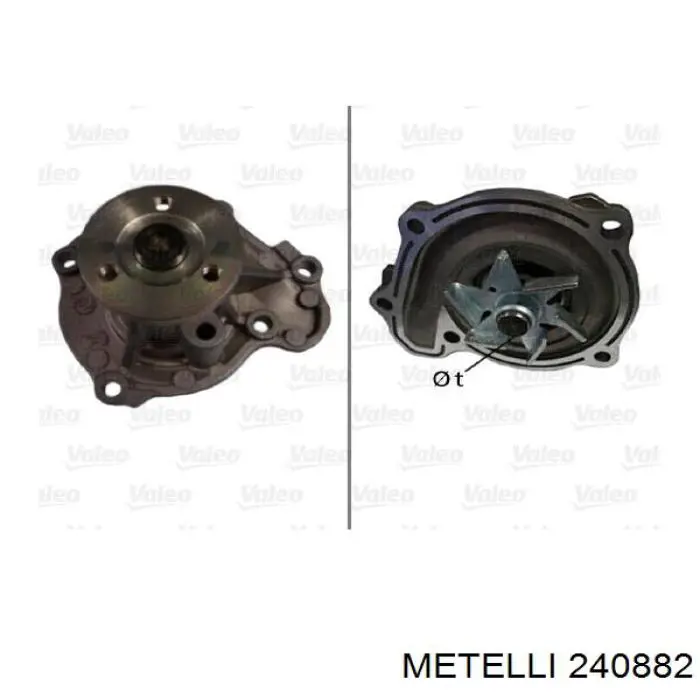 Помпа охолодження Metelli 240882 ціна, від 29.78 USD