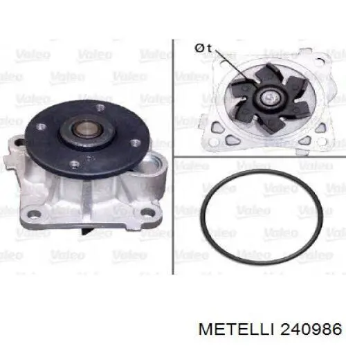 Помпа охолодження Metelli 240986 ціна, від 33.97 USD