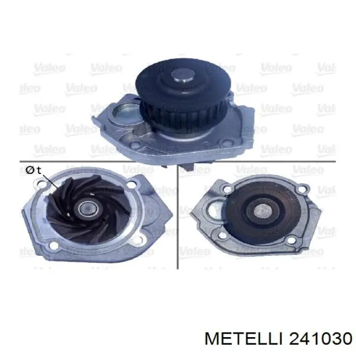 Помпа охолодження Metelli 241030 ціна, від 26.78 USD