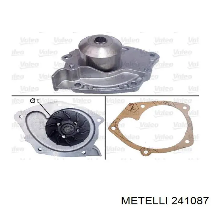 Купити 241087 Metelli Насос охолоджуючої рідини