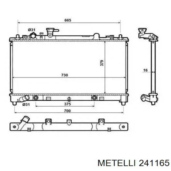 Помпа охолодження Metelli 241165 ціна, від 95.79 USD