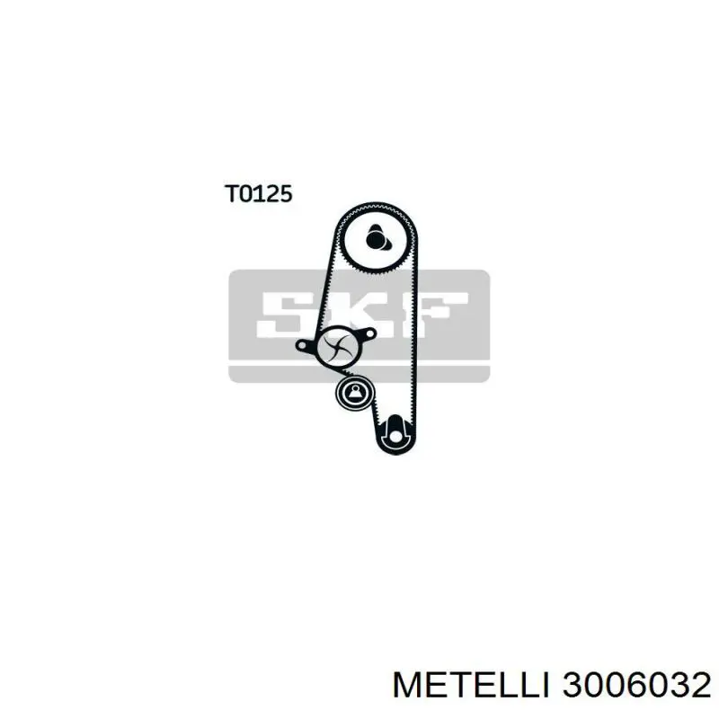 Комплект ГРМ Metelli 3006032 ціна, від 81.80 USD
