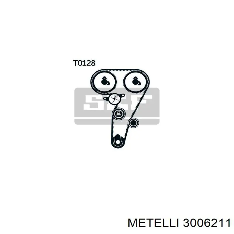 Комплект ГРМ 3006211 Metelli