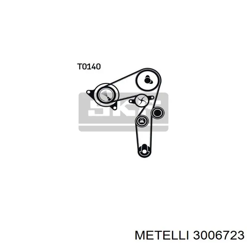 Комплект ГРМ 3006723 Metelli