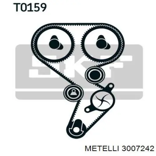 Комплект ГРМ Metelli 3007242 ціна, від 106.49 USD