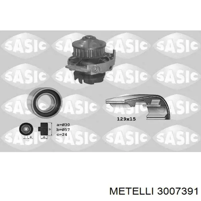 3007391 Metelli Ремінь ГРМ, комплект
