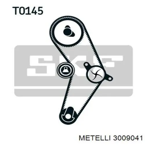 Комплект ГРМ 3009041 Metelli