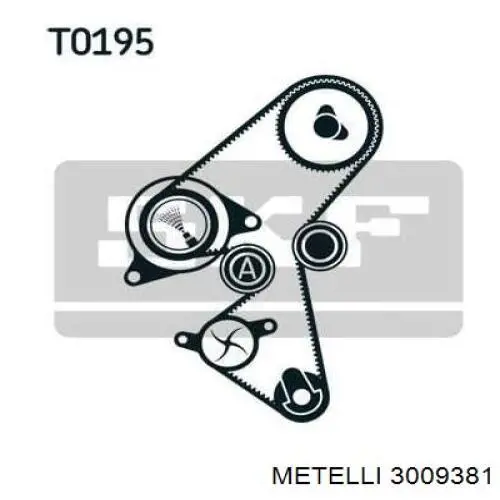 Купити 3009381 Metelli ГРМ ремень
