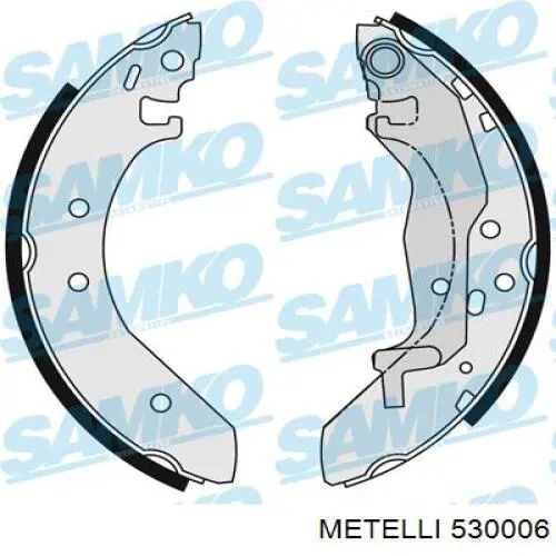 Колодки гальмові задні, барабанні 530006 Metelli