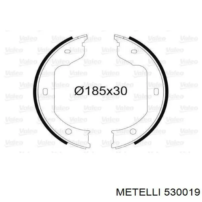 Колодки стоянкового гальма Metelli 530019