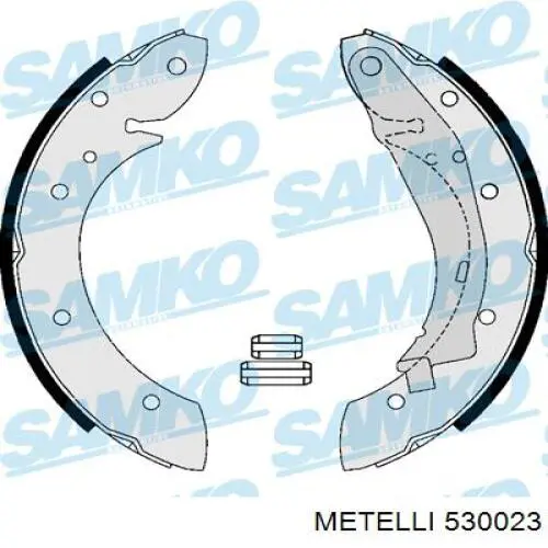 Купити 530023 Metelli Колодки гальмові задні, барабанні