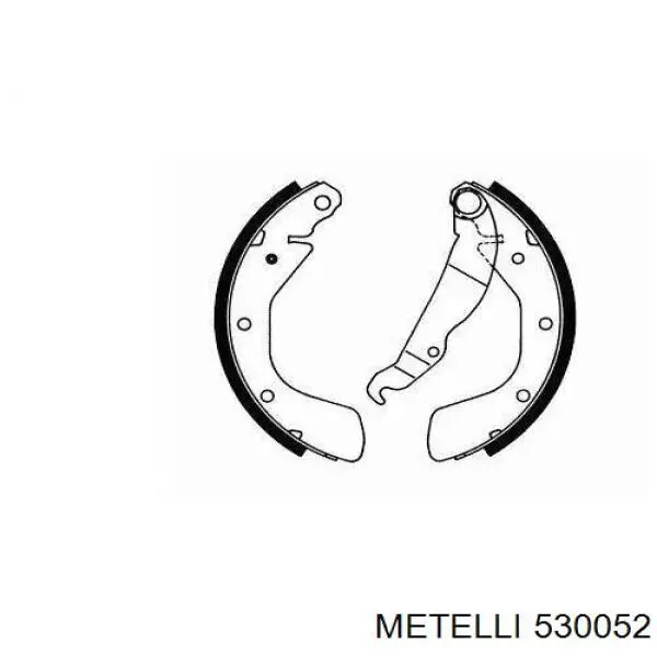 Колодки ручника 530052 Metelli