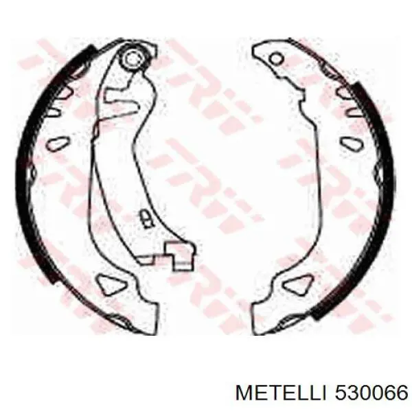 Колодки гальмові задні, барабанні 530066 Metelli