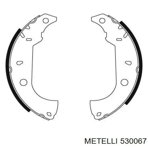 Колодки гальмові задні, барабанні 530067 Metelli