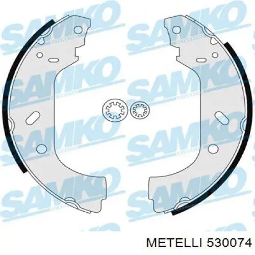 Колодки гальмові задні, барабанні 530074 Metelli