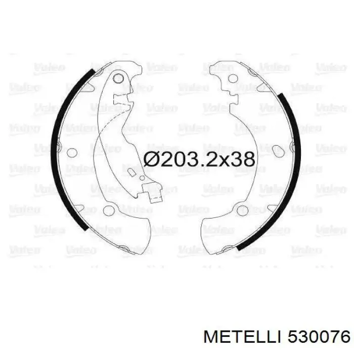 Купити 530076 Metelli Колодки гальмові задні, барабанні