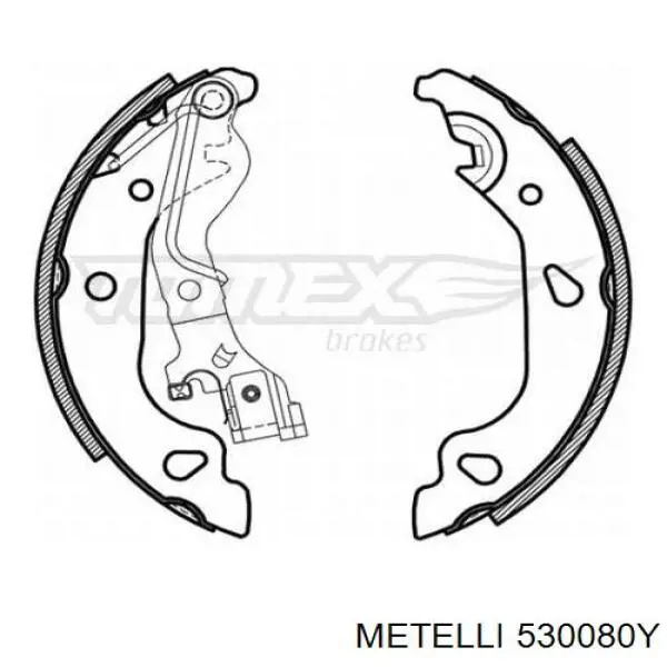 Колодки гальмові задні, барабанні 530080Y Metelli