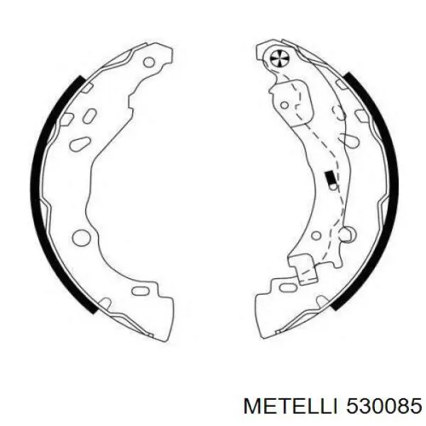 Колодки гальмові задні, барабанні 530085 Metelli