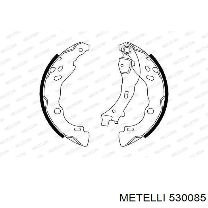 Гальма робочі задні ножні і гальмівні барабани Metelli 530085