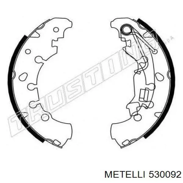 Гальма робочі задні ножні і гальмівні барабани Metelli 530092