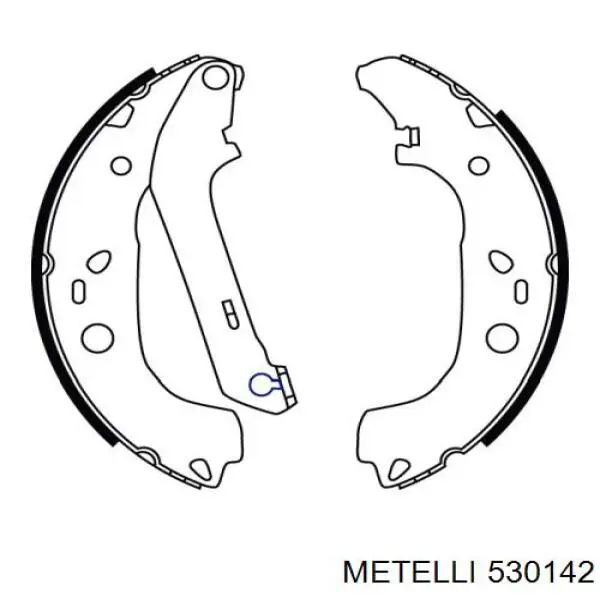 Купити 530142 Metelli Колодки гальмові задні, барабанні