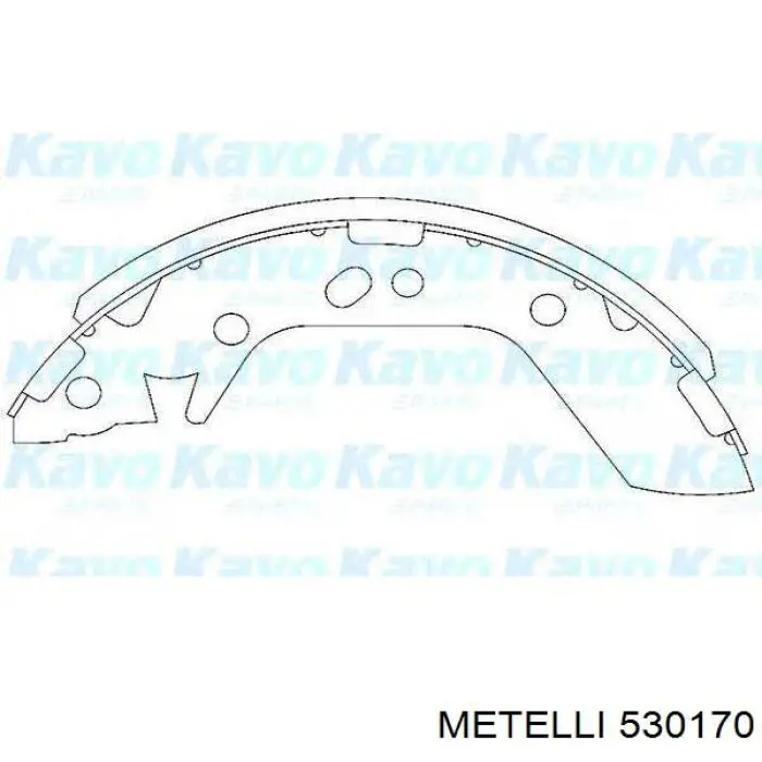Гальма робочі задні ножні і гальмівні барабани Metelli 530170