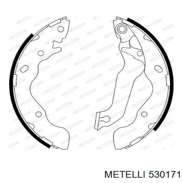 Колодки гальмові задні, барабанні 530171 Metelli