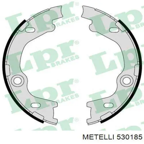 Колодки ручника / стоянкового гальма Metelli 530185 ціна, від 17.48 USD