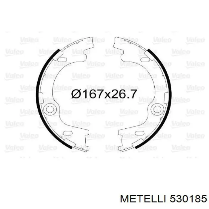 Купити 530185 Metelli Гальмівні колодки гальма стоянки