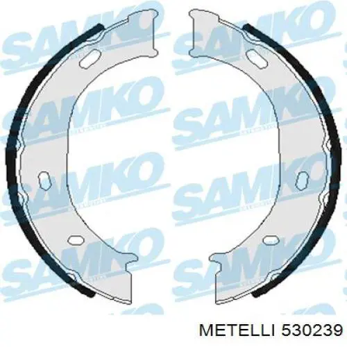 530239 Metelli Гальмівні колодки ручника