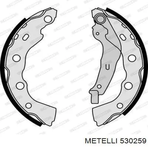 Купити 530259 Metelli Колодки гальмові задні, барабанні