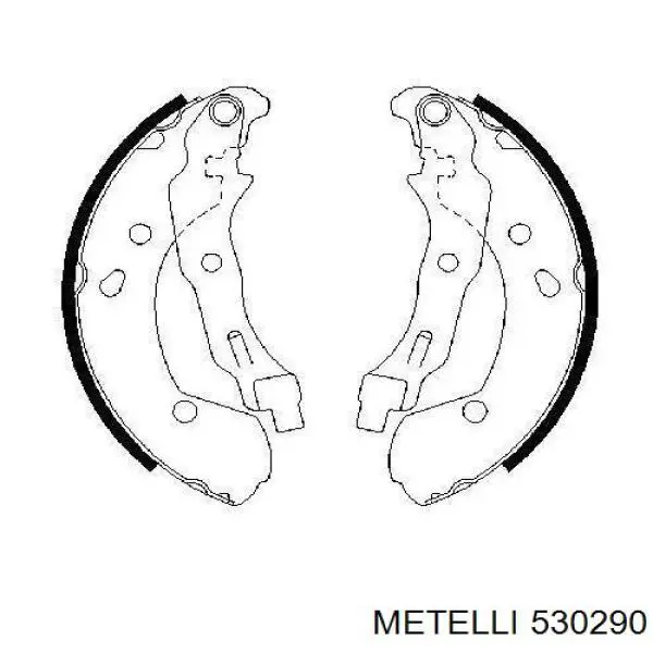 Колодки гальмові задні, барабанні 530290 Metelli