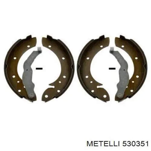 Гальма робочі задні ножні і гальмівні барабани Metelli 530351