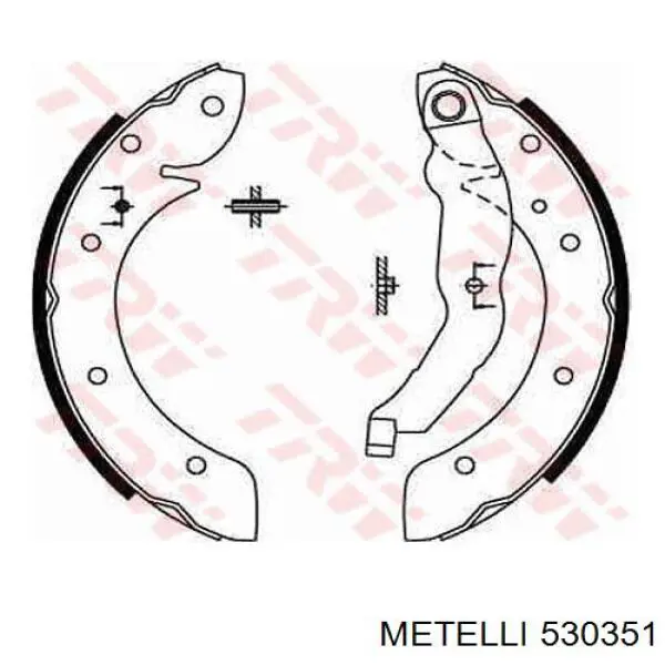 Колодки гальмові задні, барабанні Metelli 530351 ціна, від 20.61 USD